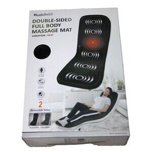 Health Touch Double Side Full Body Massage Mat Vibration Heat Hi Lo Relaxation
